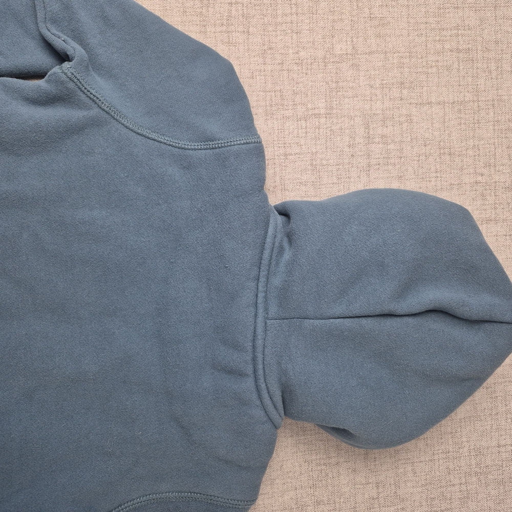 Primary Kids Sherpa-Lined Full Zip Hoodie | Slate Blue | Size 4-5 - Picture 11 of 12